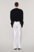 Textured Pants - Silver