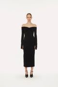 Off Shoulder Dress - Black