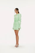 Mini Rose Belt Dress - Fennel Flower / Grayed Jade