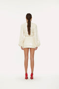 Sequins Short Dress - Egret