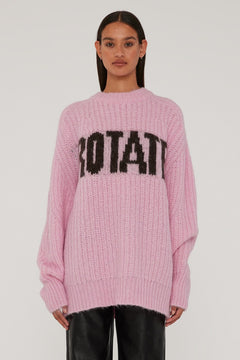 Oversized Knit Jumper - Lilac Sachet