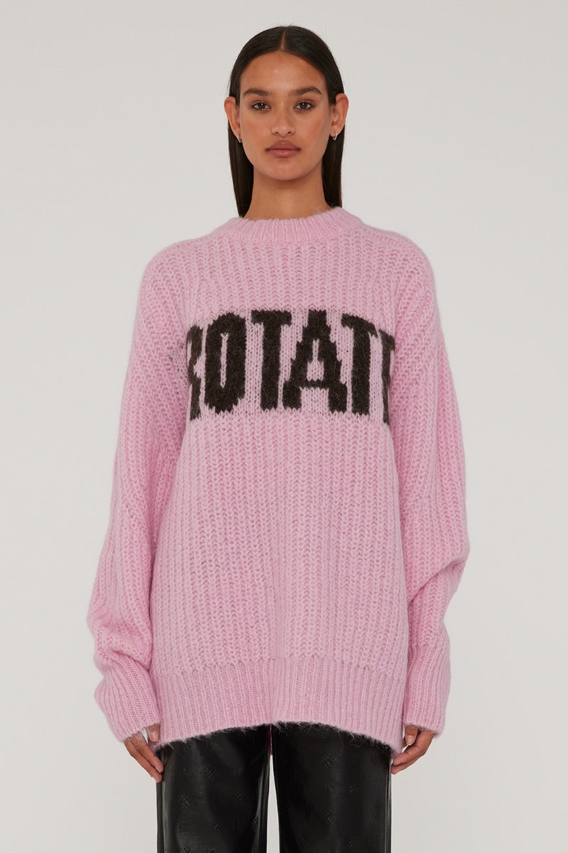 Oversized Knit Jumper - Lilac Sachet