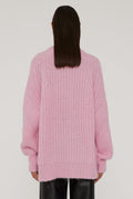 Oversized Knit Jumper - Lilac Sachet