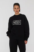 Sweat Crewneck With Logo - Svart