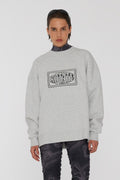 Sweat Crewneck With Logo - Light Grey Melange