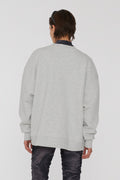 Sweat Crewneck With Logo - Light Grey Melange