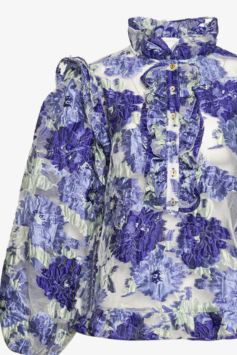 Rowan Blouse - Purple Mint Mix