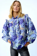 Rowan Blouse - Purple Mint Mix