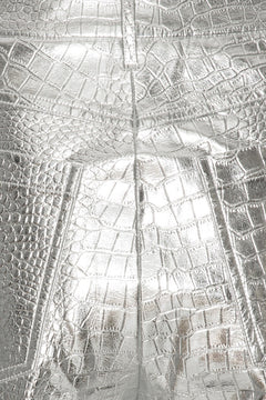 Textured Pants - Silver