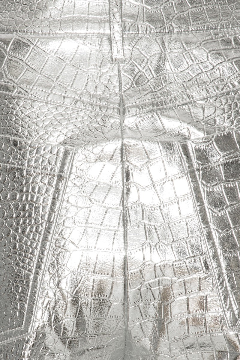 Textured Pants - Silver