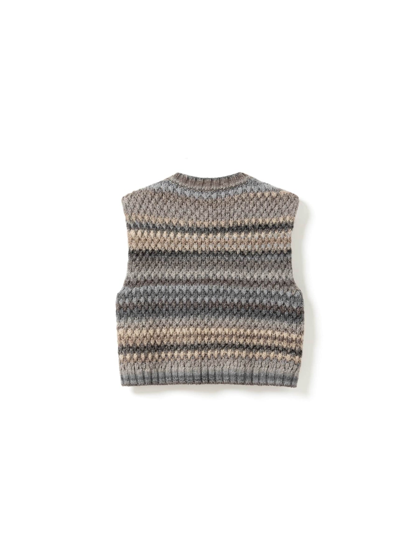 Gio Knit Vest - Light Grey Mix