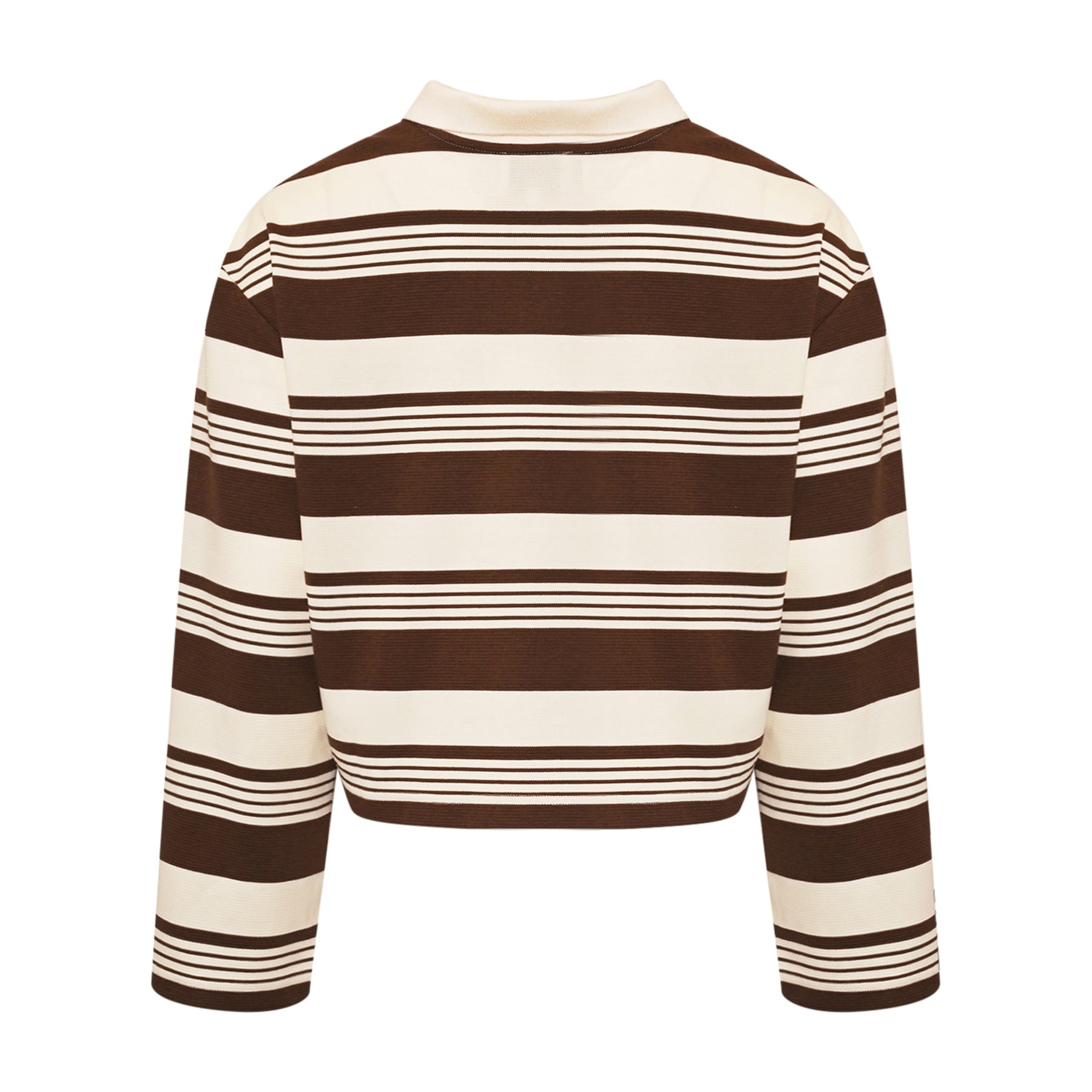Lynlee Polo - Brown Offwhite Stripe