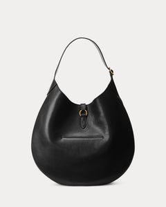 Polo Id Calfskin Large Shoulder Bag - Black