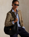 Polo Id Calfskin Large Shoulder Bag - Svart