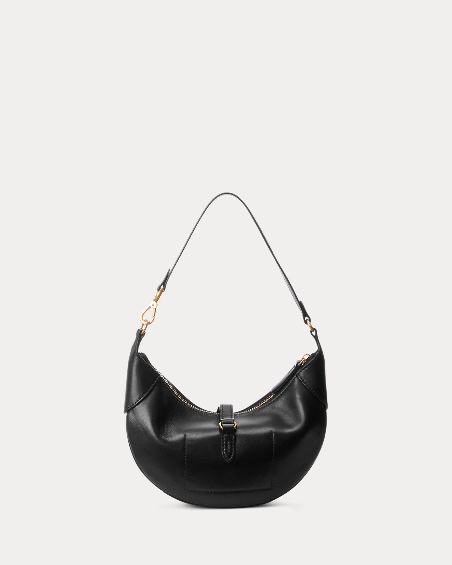 Polo Id Calfskin Mini Shoulder Bag - Black