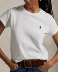 Cotton Jersey Crewneck T-Shirt - Vit