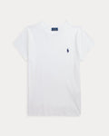 Cotton Jersey Crewneck T-Shirt - Vit