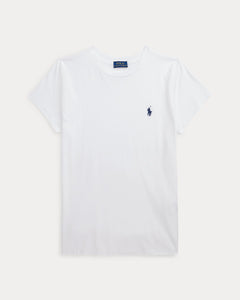 Cotton Jersey Crewneck T-Shirt - White