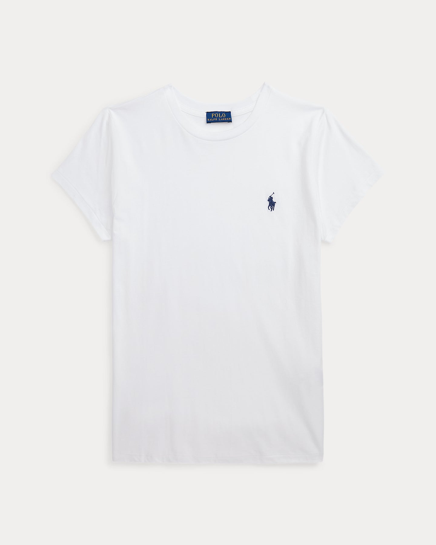 Cotton Jersey Crewneck T-Shirt - Vit