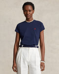 Cotton Jersey Crewneck T-Shirt - Cruise Navy