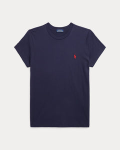 Cotton Jersey Crewneck T-Shirt - Cruise Navy