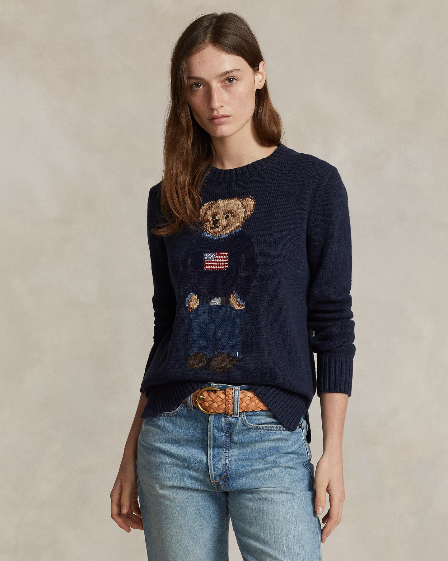 Polo Ralph Lauren Bear Sweater - Navy Multi