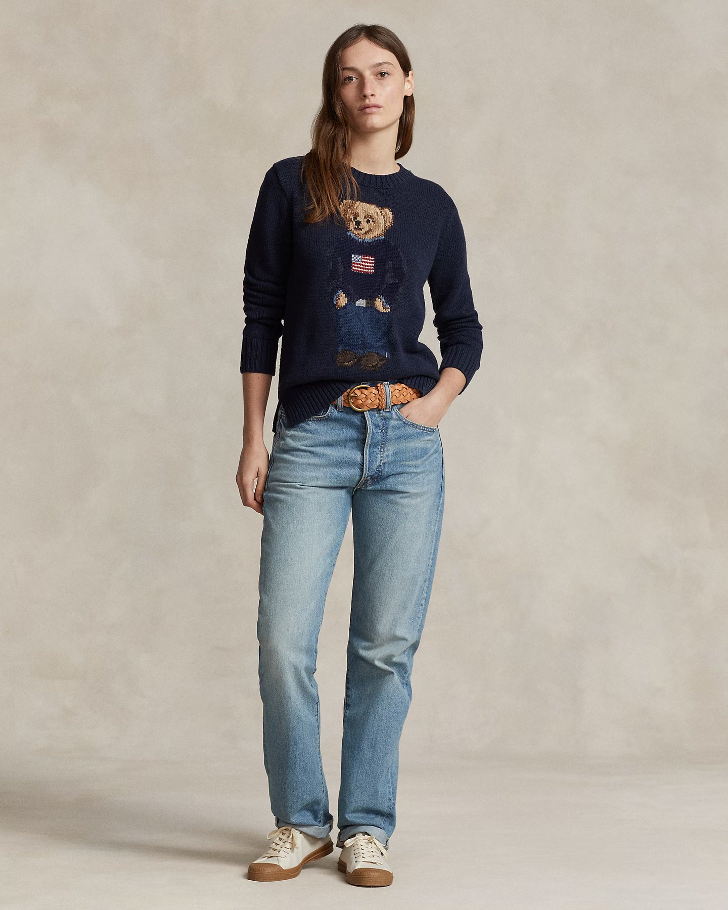 Polo Ralph Lauren Bear Sweater - Navy Multi