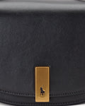 Polo Id Calfskin Mini Saddle Bag - Black