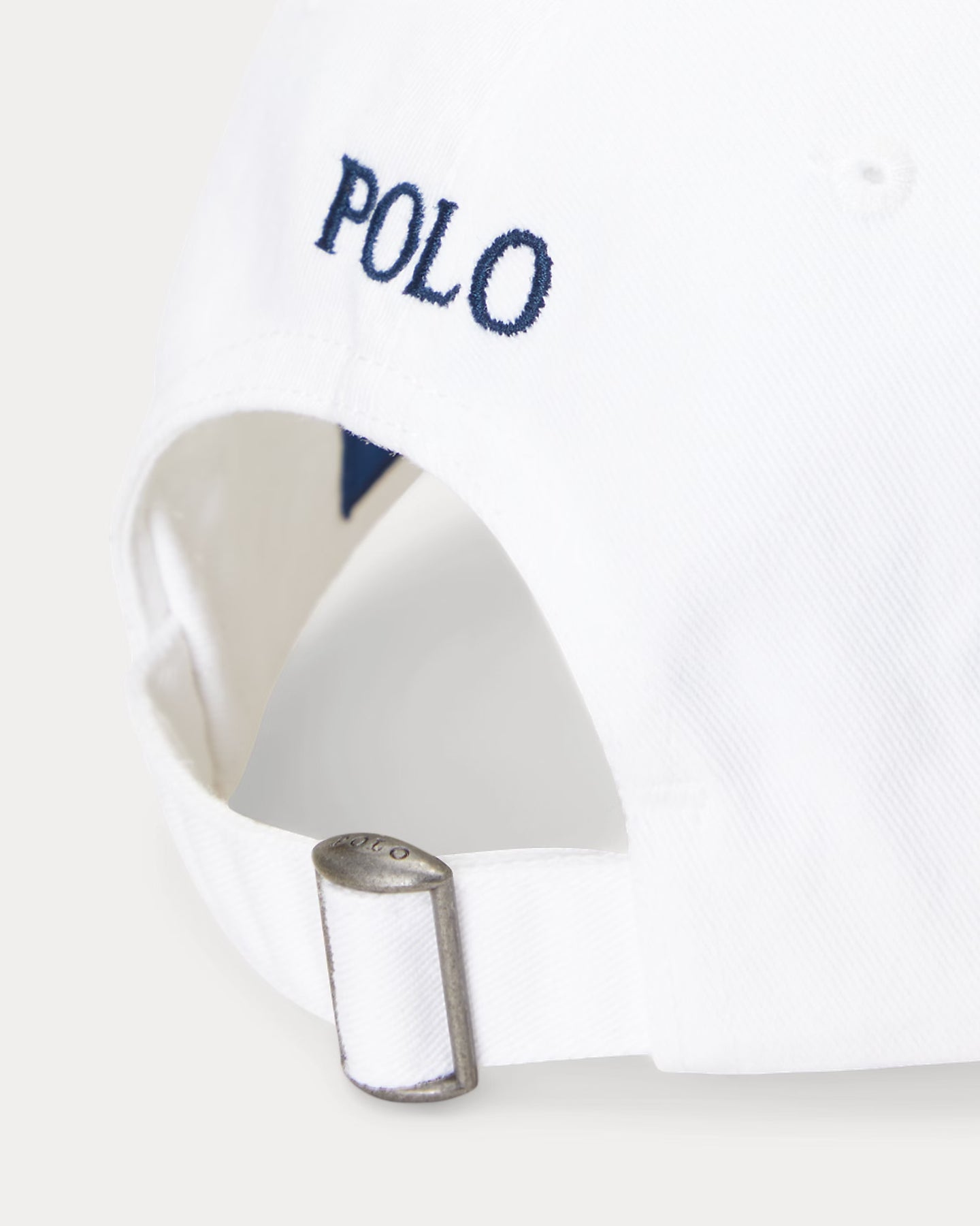 The Iconic Cotton Chino Ball Cap - White/Newport Navy