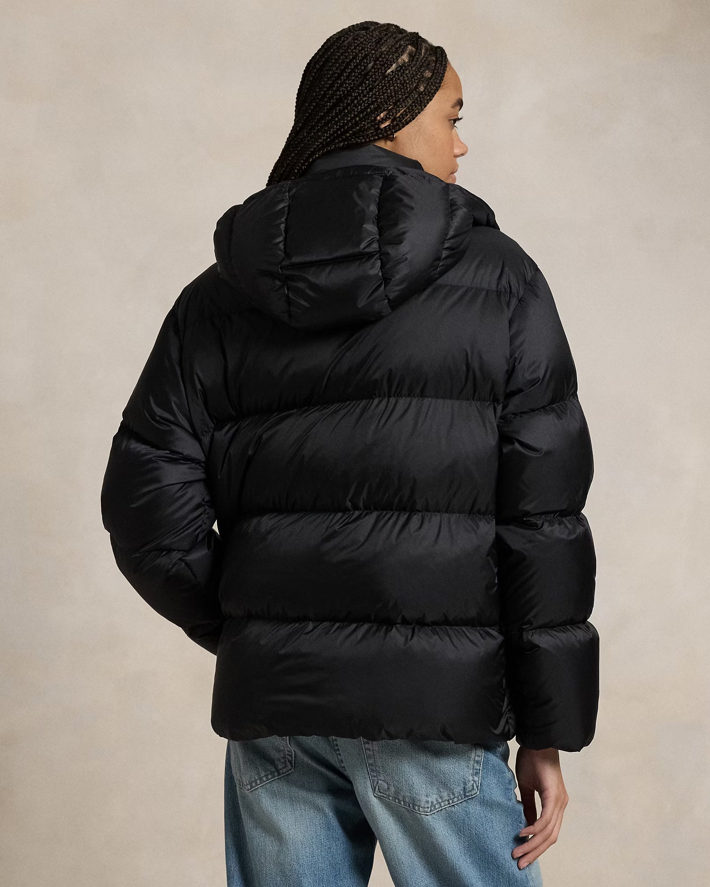 Vattenavvisande quiltad dunjacka - Polo Black