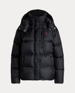 Water-Repellent Quilted Down Jacket - Polo Black