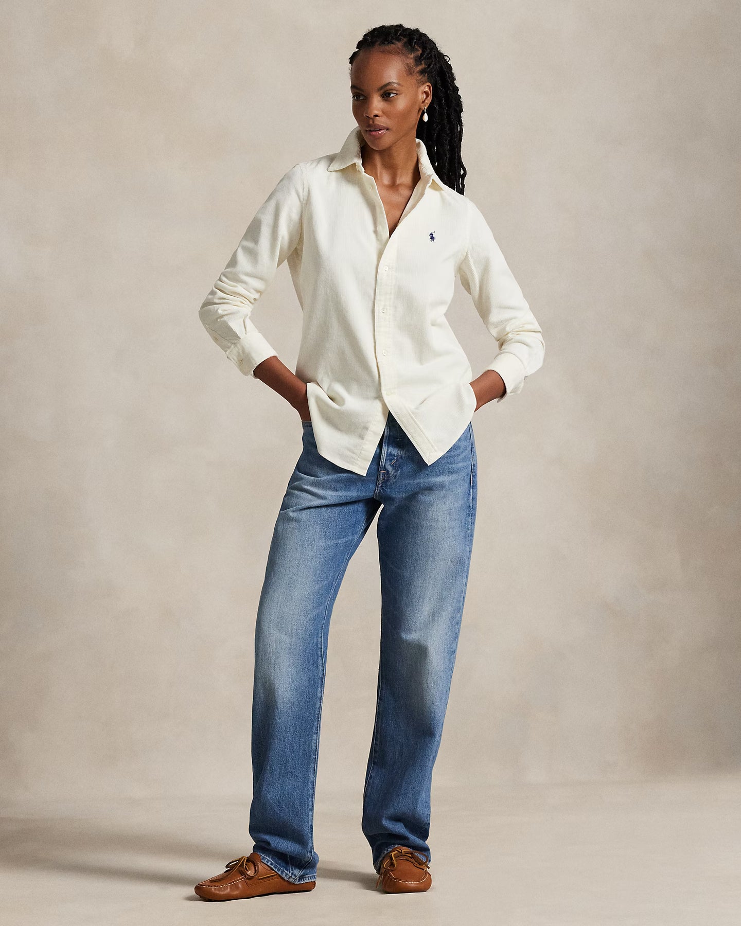 Polo Ralph Lauren Woven-Sport Shirt - Antique Cream