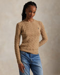 Julianna Long Sleeve Pullover - Camel Melange