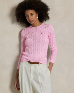 Julianna Long Sleeve Cotton Pullover - Carmel Pink