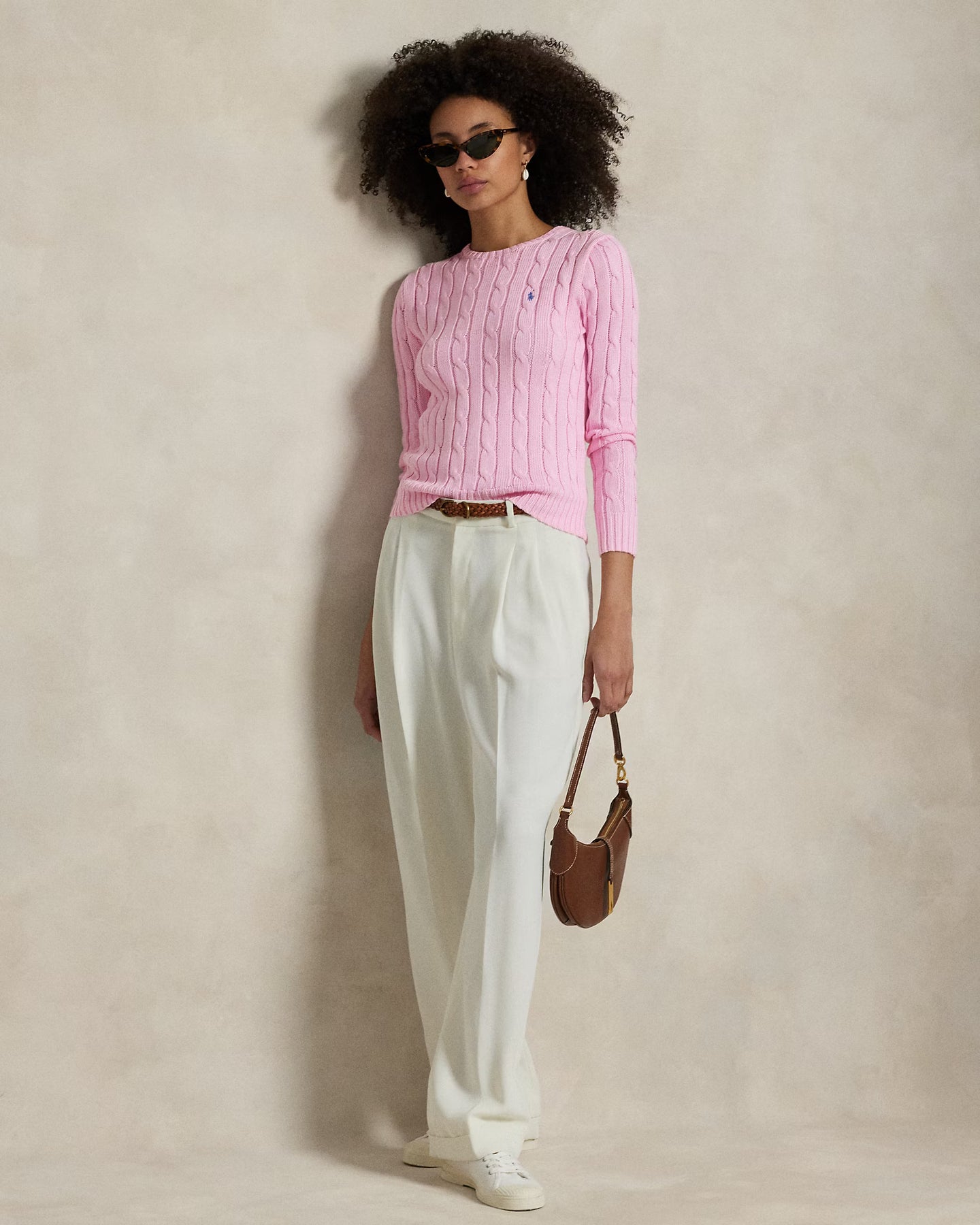 Polo Ralph Lauren Julianna Long Sleeve Cotton Pullover - Carmel Pink
