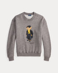 Polo Bear Fleece Crewneck - Dark Vintage Heather