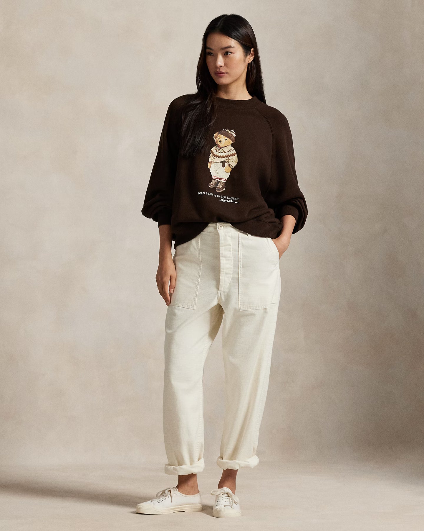 Knit-Sweatshirt - Circuit Brown