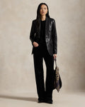 Woven-Wide Leg-Pants - Polo Black