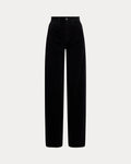 Woven-Wide Leg-Pants - Polo Black
