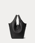 Polo Play Leather Small Tote & Crossbody - Svart