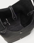 Polo Play Leather Small Tote & Crossbody - Svart