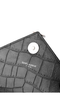 Saint Laurent College Medium Croc Väska - Svart