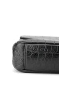 Saint Laurent College Medium Croc Väska - Svart