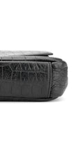 Saint Laurent College Medium Croc Väska - Svart