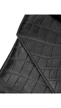 Saint Laurent College Medium Croc Väska - Svart