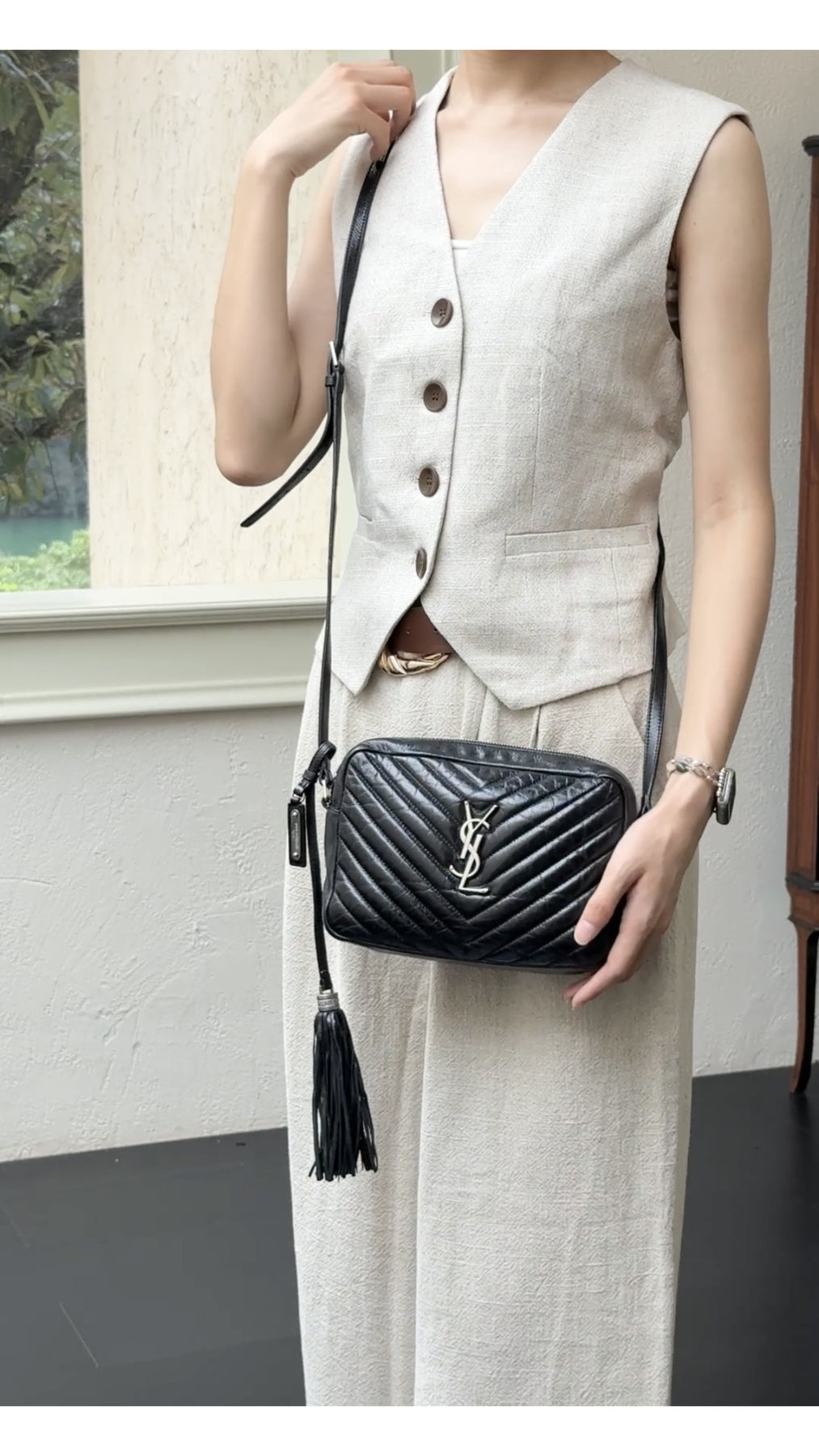 Saint Laurent Lou Camera Bag - Svart