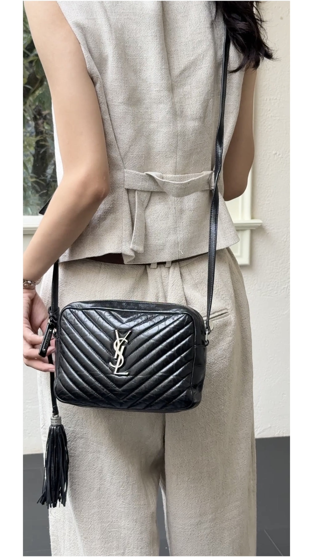 Saint Laurent Lou Camera Bag - Svart