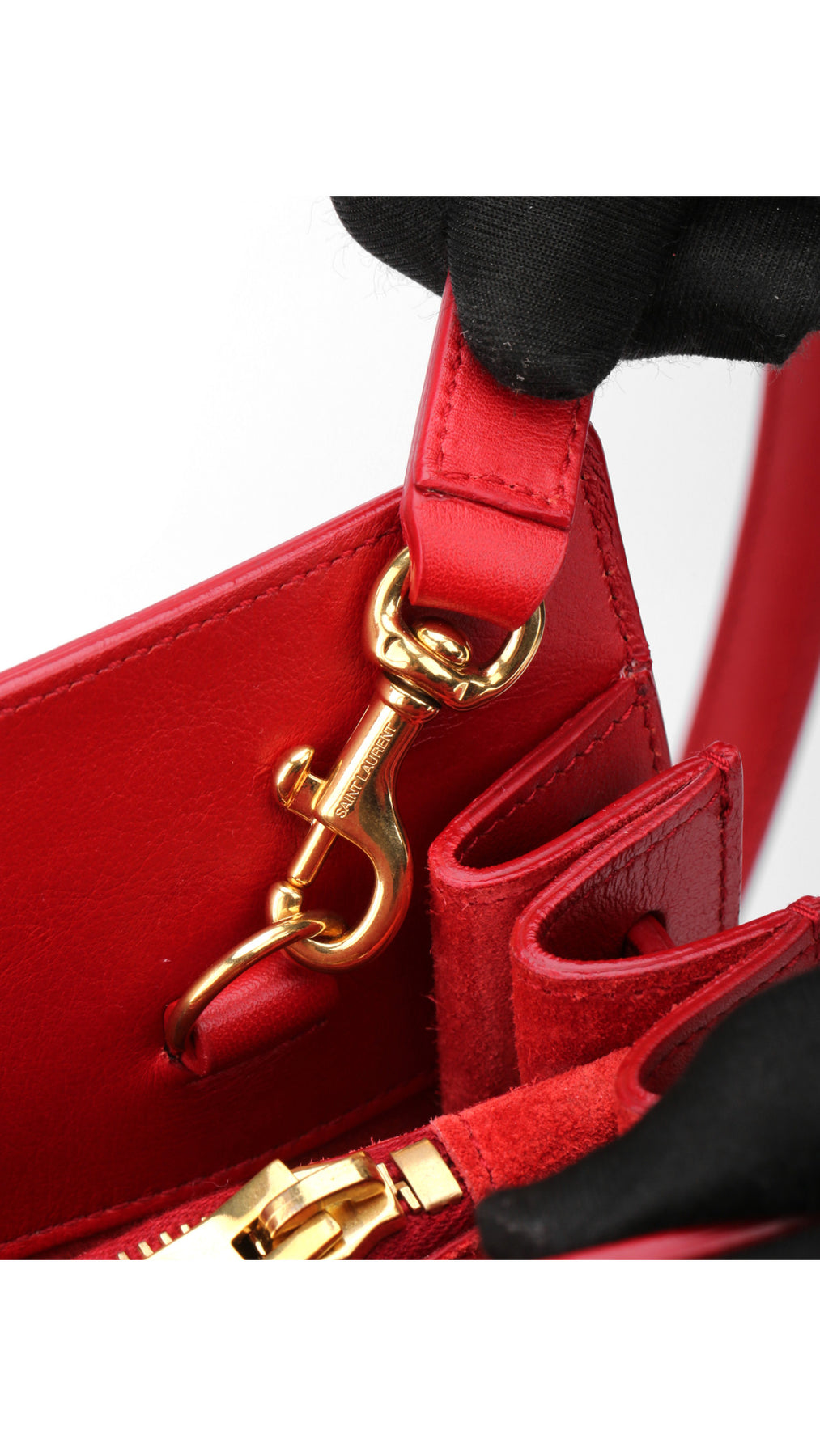 Saint Laurent Sac De Jour Väska - Röd