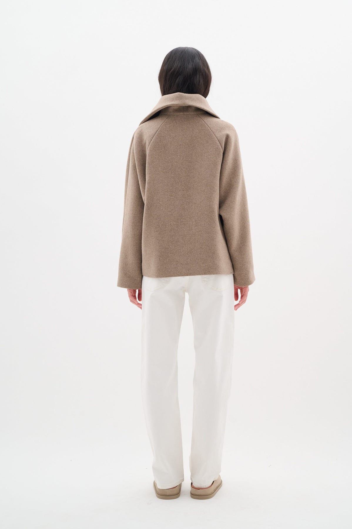 PerryIW Short Coat - Sandy Grey Melange