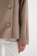 PerryIW Short Coat - Sandy Grey Melange